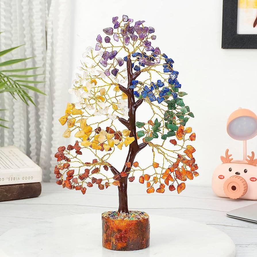 Homily Seven Chakra Crystal Tree