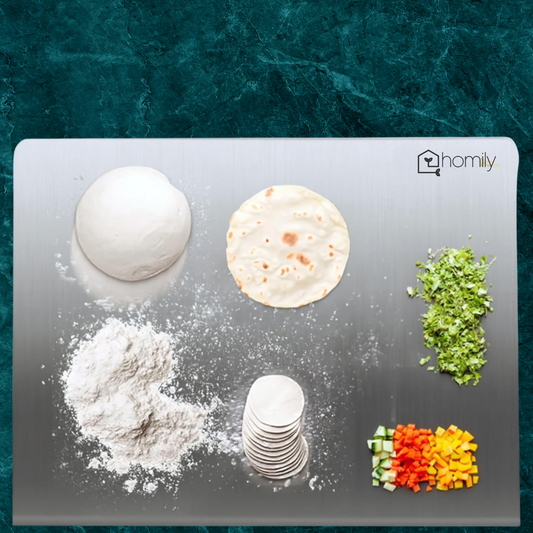 Homily Premium Stainless Steel Anti-Skid Kitchen Chopping Board