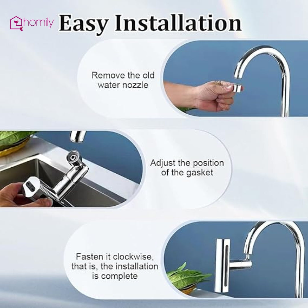 Homily Waterfall Tap Faucet Attachment for Kitchen Sink