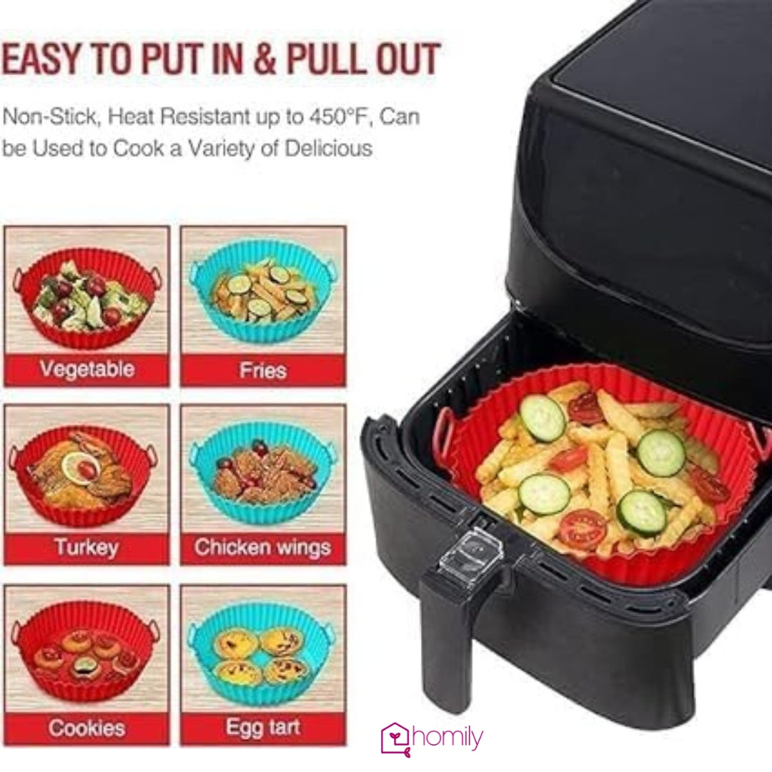 Homily Air Fryer Silicone Pot Set (6 pcs)